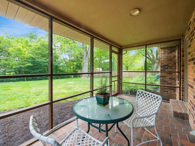 4656 Crompton Dr, Columbus, OH 43220 - sunroom with view of scattered trees