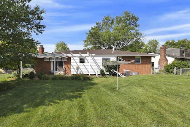 1732 Lynnhurst Rd, Columbus, OH 43229 - back of property with a chimney and brick siding