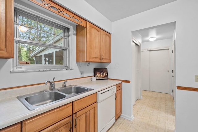 1295 Castleton Rd N, Columbus, OH 43220 - kitchen featuring dishwasher and light countertops