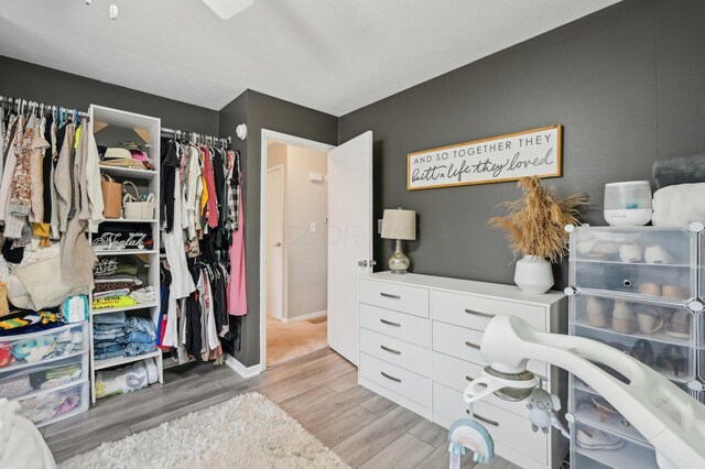 1853 Shasta Dr, Lancaster, OH 43130 - bedroom with light wood-type flooring and a closet