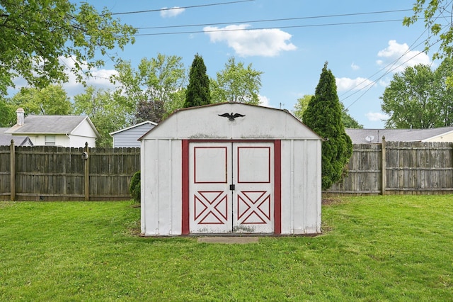 1853 Shasta Dr, Lancaster, OH 43130 - view of shed featuring a fenced backyard