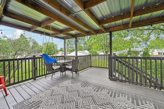 1853 Shasta Dr, Lancaster, OH 43130 - view of wooden terrace