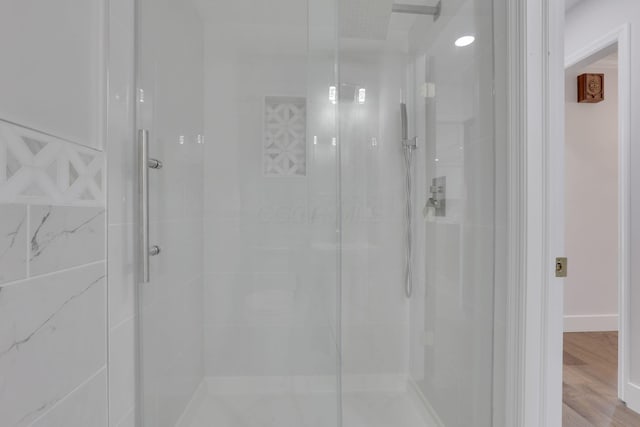 5200 Colt Ct, Westerville, OH 43081 - full bath with a shower stall and wood finished floors