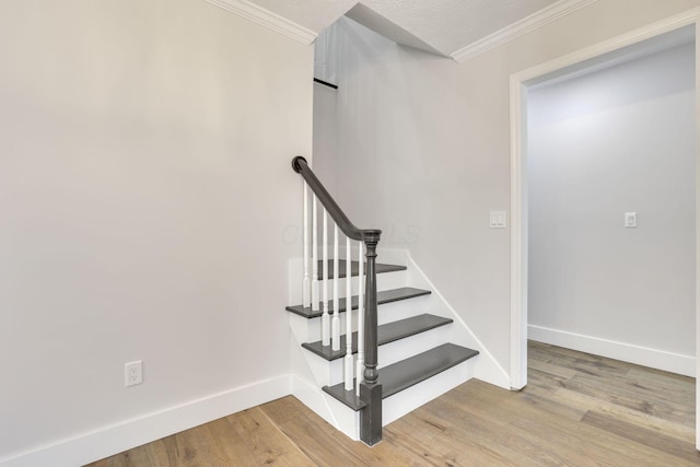 5200 Colt Ct, Westerville, OH 43081 - stairs with crown molding and wood finished floors