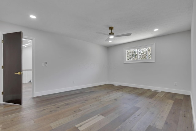 5200 Colt Ct, Westerville, OH 43081 - unfurnished room with ceiling fan, wood finished floors, and recessed lighting