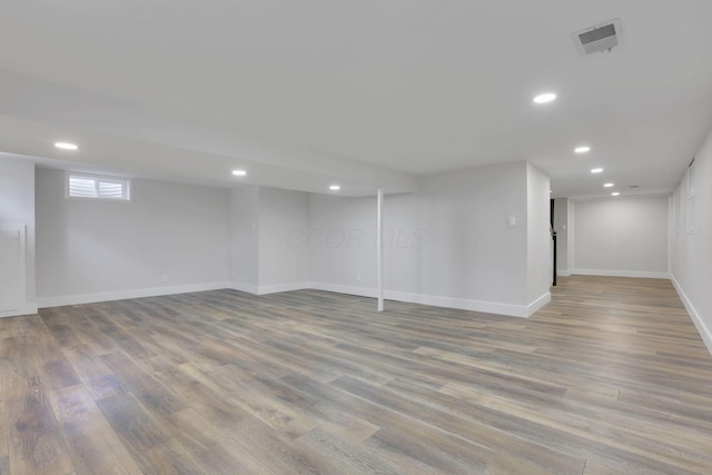 5200 Colt Ct, Westerville, OH 43081 - basement with recessed lighting and wood finished floors