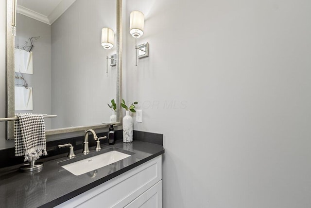 1372 Dogwood Loop, Powell, OH 43065 - bathroom with crown molding and vanity