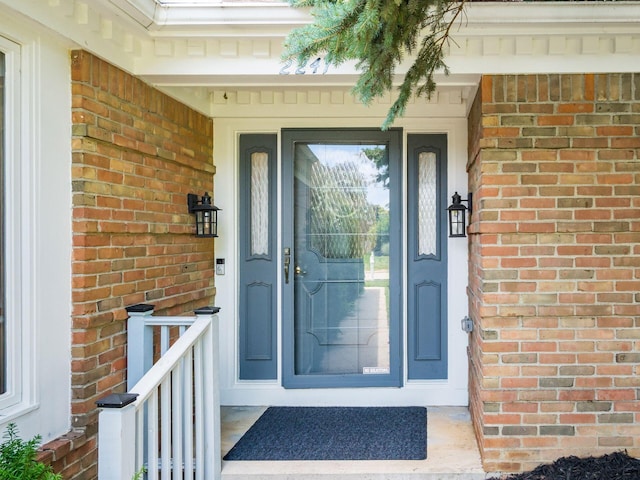2247 Sonnington Dr, Dublin, OH 43016 - property entrance featuring brick siding