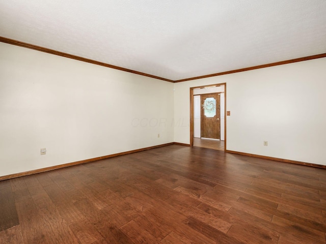 2247 Sonnington Dr, Dublin, OH 43016 - unfurnished room with wood finished floors and crown molding