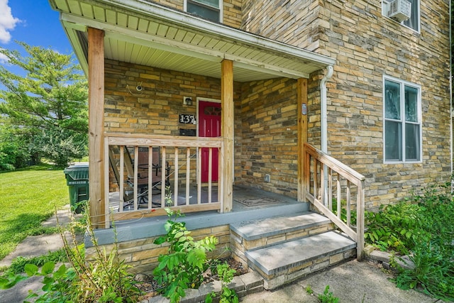 137 Wisconsin Ave, Columbus, OH 43222 - view of exterior entry with stone siding
