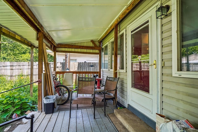 137 Wisconsin Ave, Columbus, OH 43222 - wooden terrace featuring outdoor dining space