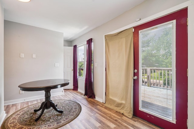 137 Wisconsin Ave, Columbus, OH 43222 - foyer entrance with plenty of natural light and light wood-style floors