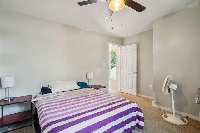 137 Wisconsin Ave, Columbus, OH 43222 - carpeted bedroom featuring baseboards and ceiling fan