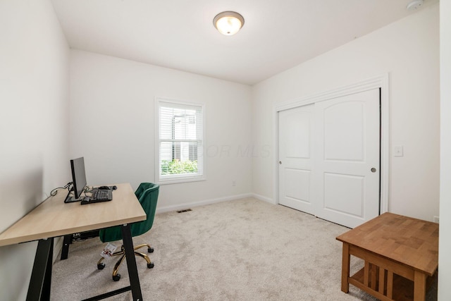 174 Grand Ridge Ct, Gahanna, OH 43230 - carpeted home office featuring baseboards