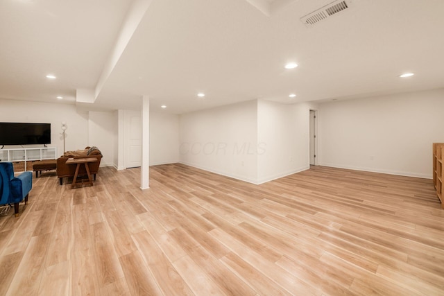 174 Grand Ridge Ct, Gahanna, OH 43230 - finished below grade area with recessed lighting and light wood finished floors