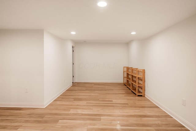 174 Grand Ridge Ct, Gahanna, OH 43230 - spare room with recessed lighting and light wood-type flooring