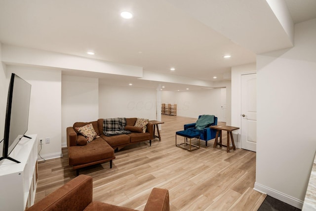 174 Grand Ridge Ct, Gahanna, OH 43230 - living area with light wood-type flooring and recessed lighting