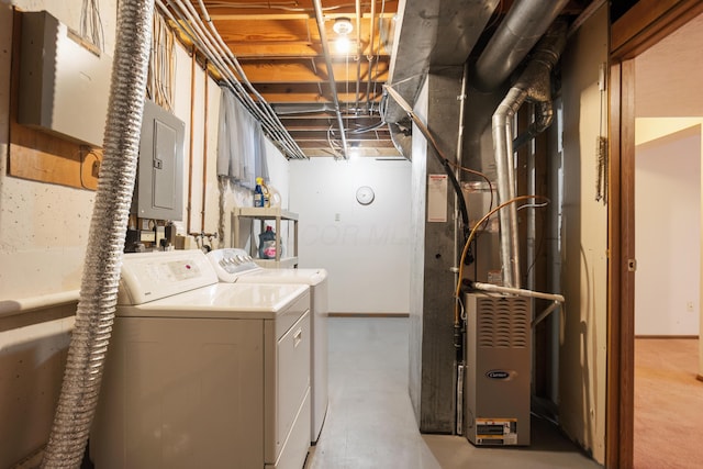 1176 Cambridge Way, Pickerington, OH 43147 - laundry area with electric panel and separate washer and dryer