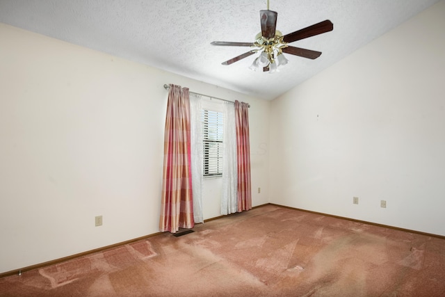 1176 Cambridge Way, Pickerington, OH 43147 - spare room featuring carpet flooring, a ceiling fan, and a textured ceiling