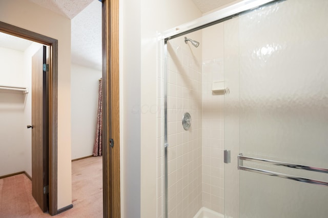 1176 Cambridge Way, Pickerington, OH 43147 - full bathroom featuring a stall shower and a textured ceiling