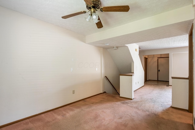 1176 Cambridge Way, Pickerington, OH 43147 - unfurnished room with light carpet, a textured ceiling, and ceiling fan