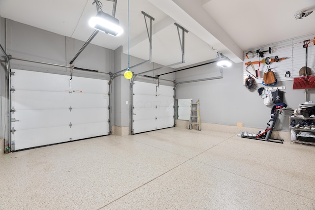 1359 White Oak Ln, New Albany, OH 43054 - garage featuring a garage door opener