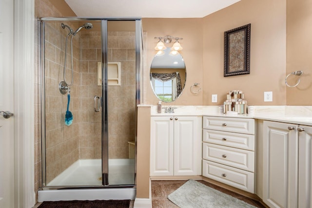 993 Starlight Ln, Westerville, OH 43082 - bathroom with vanity and a stall shower