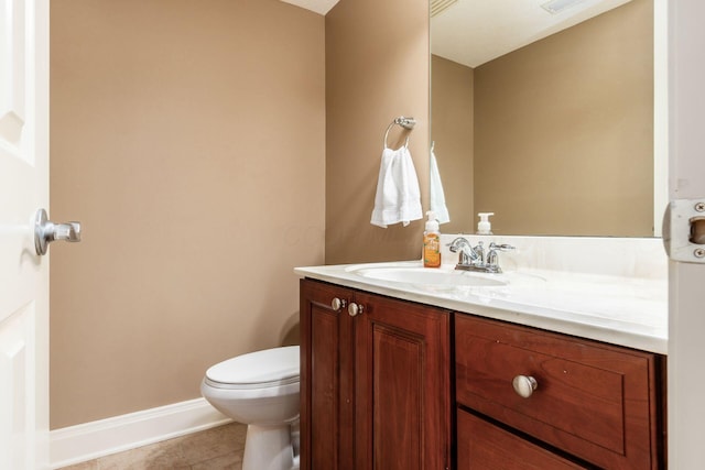 993 Starlight Ln, Westerville, OH 43082 - half bath featuring vanity and tile patterned floors
