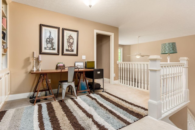 993 Starlight Ln, Westerville, OH 43082 - carpeted office featuring baseboards and ceiling fan