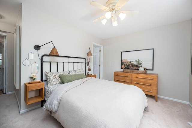 922 S Remington Rd, Columbus, OH 43209 - bedroom with light colored carpet and a ceiling fan