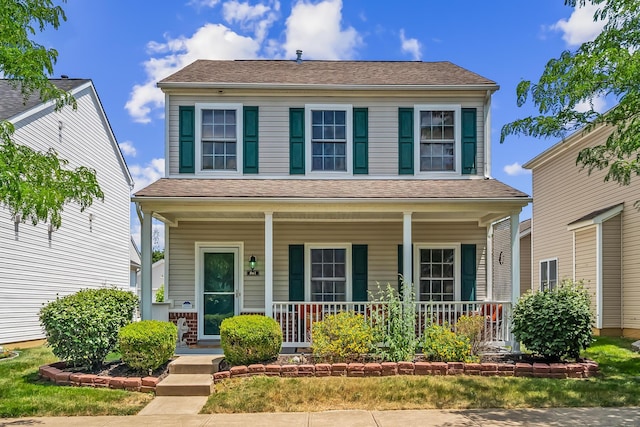 861 Summerville Dr, Delaware, OH 43015 - view of front facade featuring covered porch