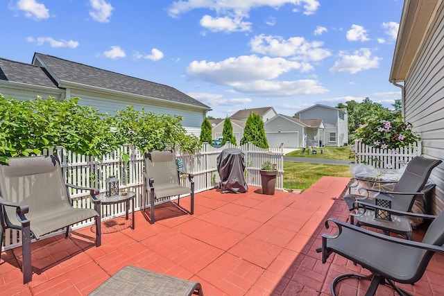 861 Summerville Dr, Delaware, OH 43015 - view of patio with a residential view