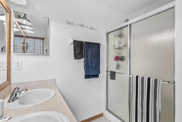 861 Summerville Dr, Delaware, OH 43015 - full bath with a shower stall and double vanity