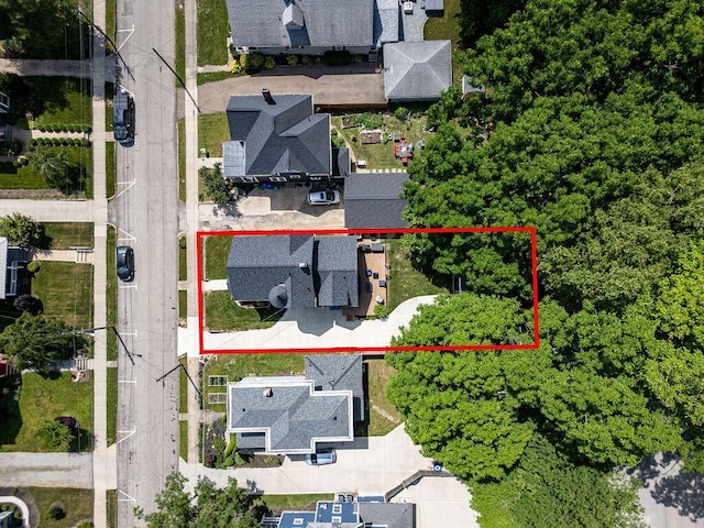 112 Oak Hill Ave, Delaware, OH 43015 - aerial view of property's location featuring property boundaries highlighted