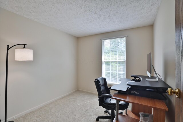 7805 Kiowa Way, Columbus, OH 43085 - office area featuring carpet floors and a textured ceiling