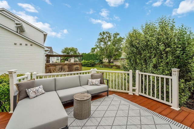 142 Blakemore Dr, Delaware, OH 43015 - deck featuring outdoor lounge area