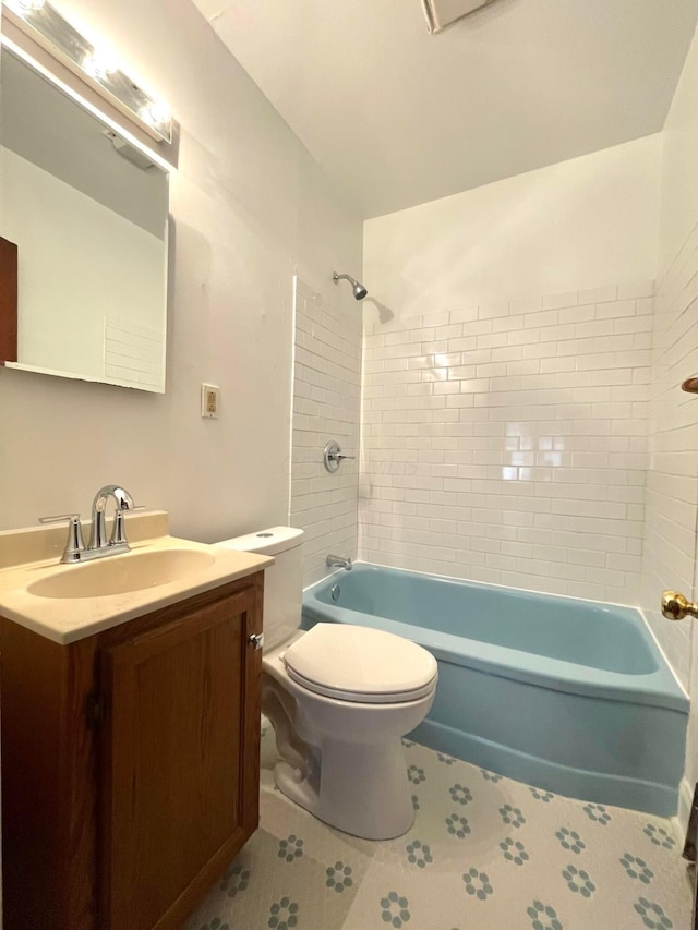 6607 Vandalia Ave, Cleveland, OH 44144 - full bath with vanity and tub / shower combination