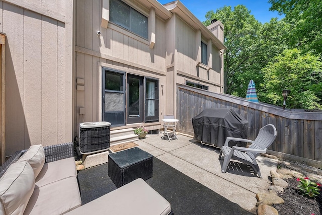 1768 Lake Meadow Dr Unit 1768H, Reynoldsburg, OH 43068 - view of patio / terrace with an outdoor living space, grilling area, and entry steps