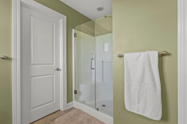 3582 Panhandle Rd, Delaware, OH 43015 - bathroom featuring a stall shower and tile patterned floors