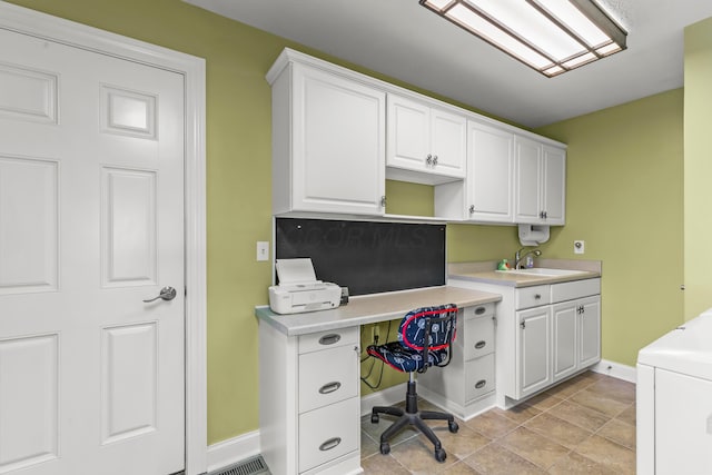 3582 Panhandle Rd, Delaware, OH 43015 - office featuring baseboards and washer / clothes dryer