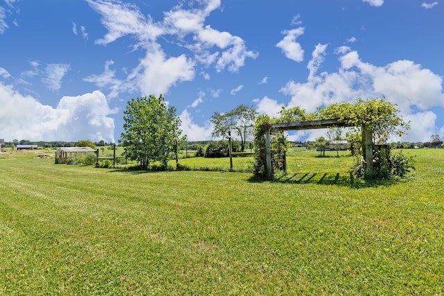 3582 Panhandle Rd, Delaware, OH 43015 - view of grassy yard with a rural view
