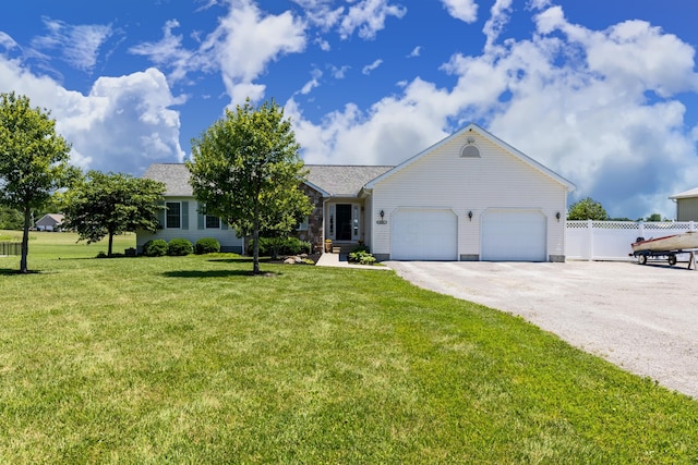 3582 Panhandle Rd, Delaware, OH 43015 - ranch-style home with asphalt driveway and an attached garage