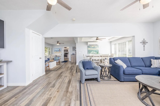14060 Seminole Path, Lakeview, OH 43331 - living room with a ceiling fan, light wood-style floors, and healthy amount of natural light