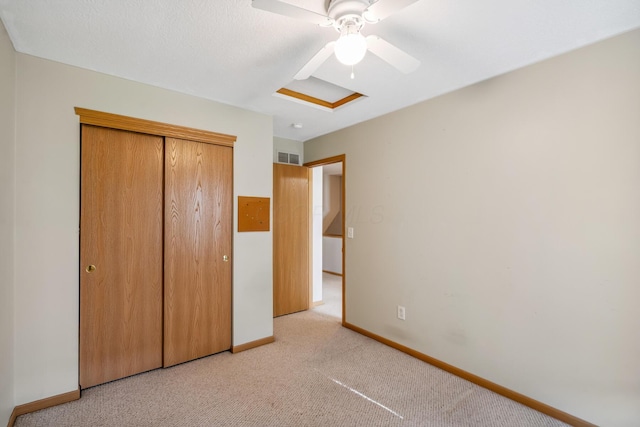 1118 Barlowe Run Dr, Blacklick, OH 43004 - unfurnished bedroom featuring light colored carpet, a closet, and a ceiling fan