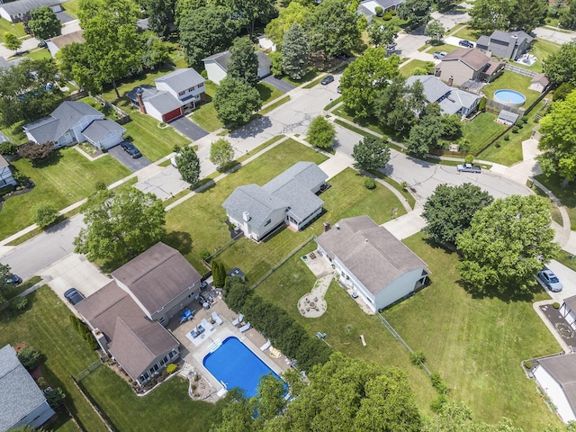 279 Old Coach Pl, Canal Winchester, OH 43110 - aerial overview of property's location featuring nearby suburban area and a pool area