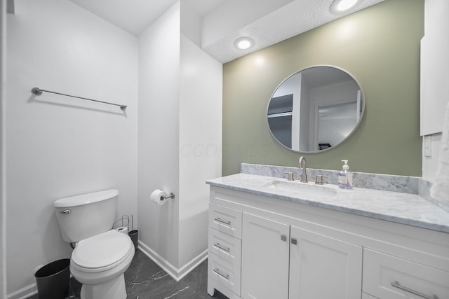 279 Old Coach Pl, Canal Winchester, OH 43110 - bathroom with marble look tile flooring and vanity