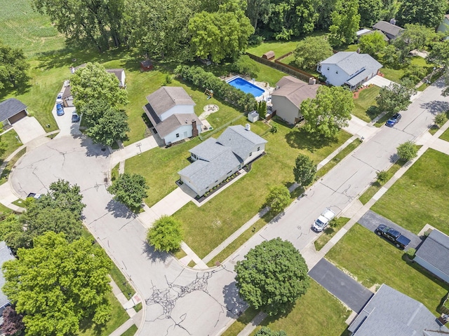 279 Old Coach Pl, Canal Winchester, OH 43110 - aerial perspective of suburban area featuring a pool