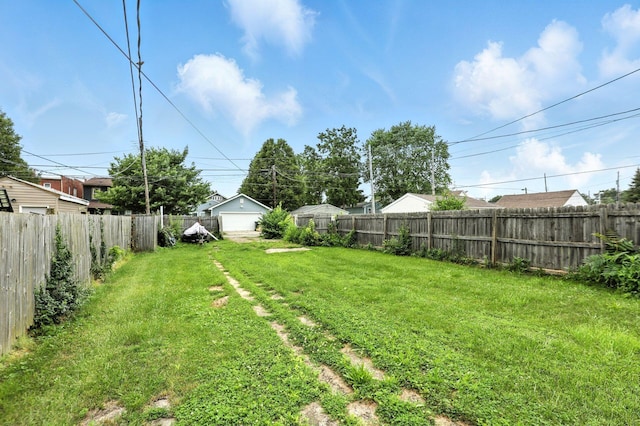 741 Heyl Ave, Columbus, OH 43206 - fenced backyard with a garage