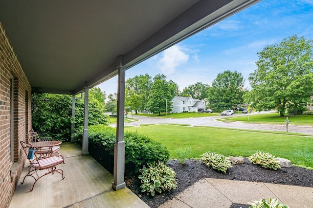 1169 Riva Ridge Blvd, Columbus, OH 43230 - porch featuring a lawn