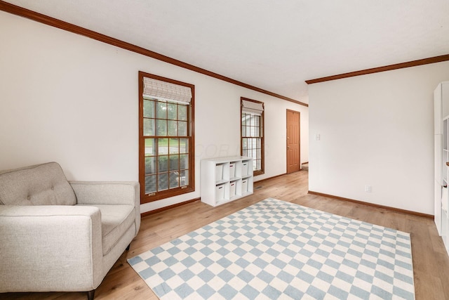 1169 Riva Ridge Blvd, Columbus, OH 43230 - sitting room featuring crown molding and light wood finished floors